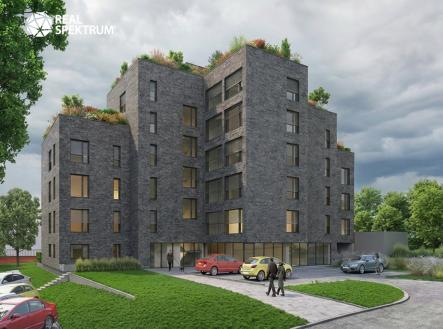 vizualizace vstupní pohled | Pronájem - obchodní prostor, 44 m²