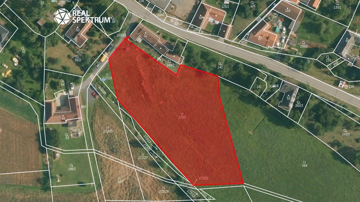 Zákres celého pozemku A