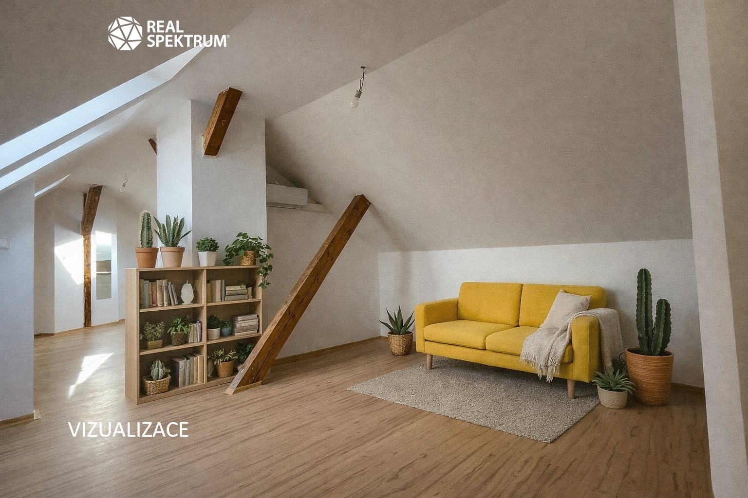 Obývací prostor vizualizace 2