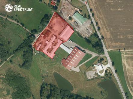 hladov - zákres areálu | Prodej - komerční objekt, výroba, 5 000 m²