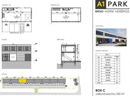 A1 park | Pronájem - komerční objekt, sklad, 235 m²
