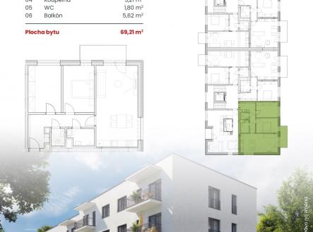 SO805-1 | Prodej bytu, 3+kk, 69 m²