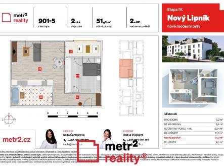 Karty bytu╠Ő_901-5 | Prodej bytu, 2+kk, 52 m²