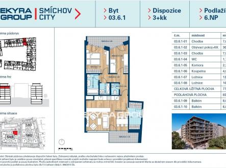 0361 | Prodej bytu, 3+kk, 79 m²