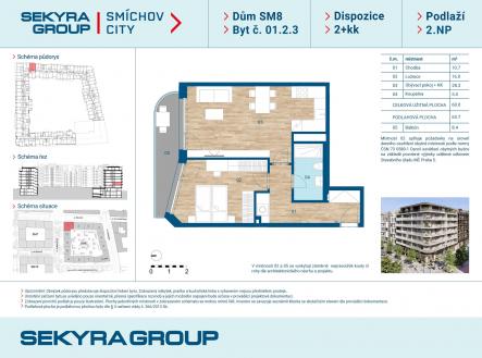 01.2.3 | Prodej bytu, 2+kk, 60 m²