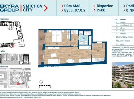0702 | Prodej bytu, 2+kk, 51 m²