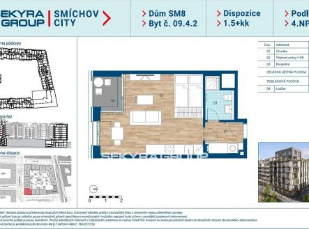 0942 | Prodej bytu, 1+kk, 38 m²