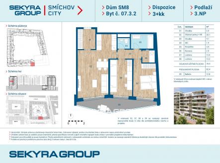 07.3.2 | Prodej bytu, 3+kk, 76 m²