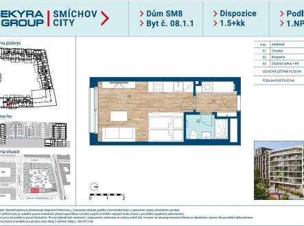 0811 | Prodej bytu, 1+kk, 27 m²