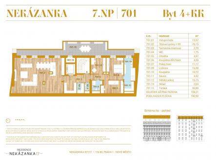 701 | Prodej bytu, 4+kk, 160 m²