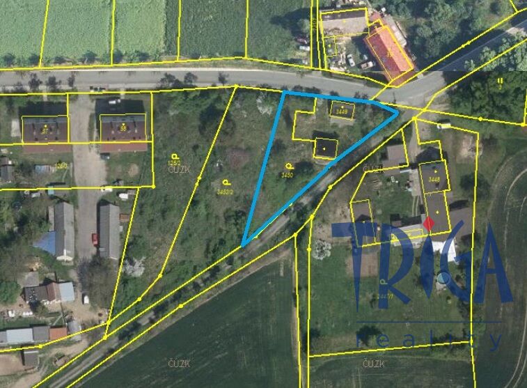 Zaloňov - Horní Dolce - prodej stavebních pozemků 1266 m2