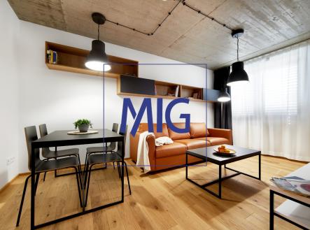 obývací prostor | Pronájem bytu, 2+kk, 35 m²