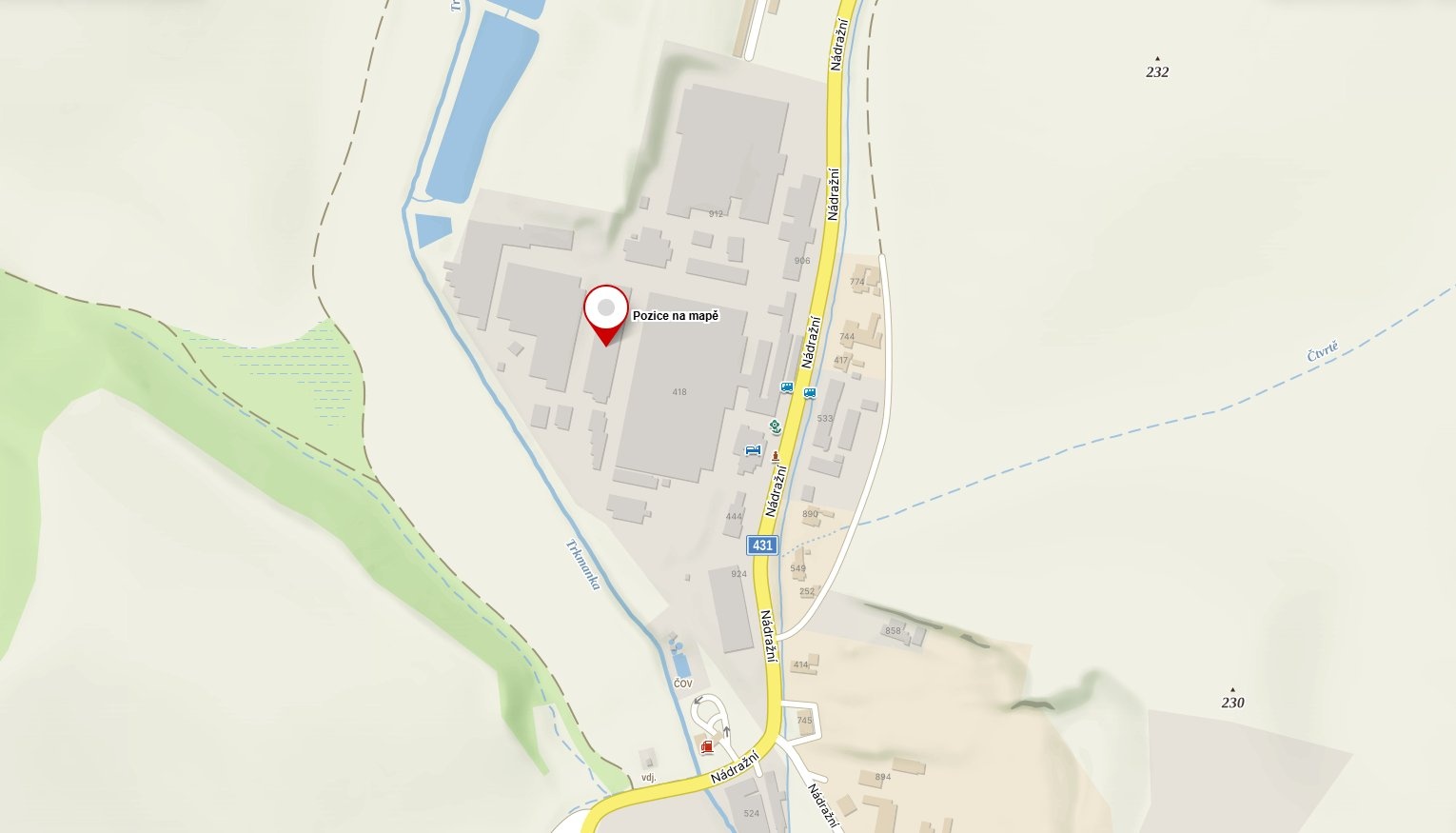 dánice mapa