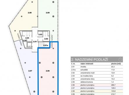 2NP-11 | Pronájem - kanceláře, 286 m²