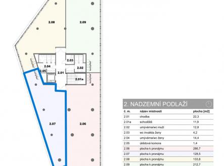 2NP-12 | Pronájem - kanceláře, 128 m²