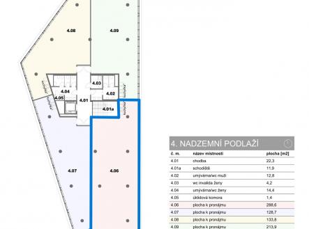 4NP-11 | Pronájem - kanceláře, 288 m²