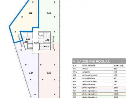 4NP-13 | Pronájem - kanceláře, 133 m²