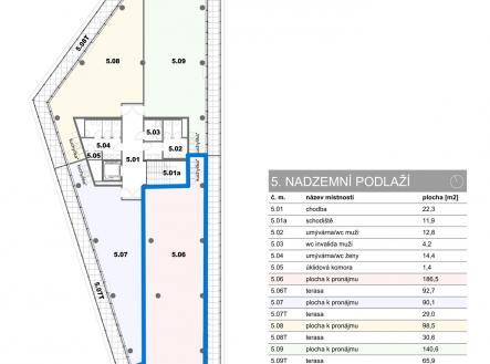 5NP-11 | Pronájem - kanceláře, 186 m²