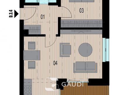 D 3.4_page-0001 | Prodej bytu, 2+kk, 51 m²