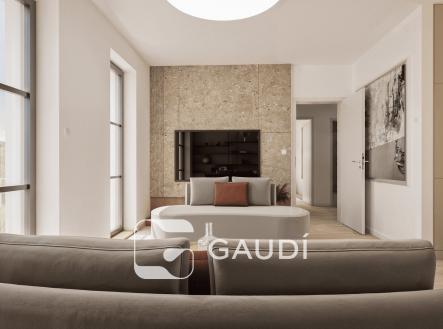 Obývací pokoj | Prodej bytu, 2+kk, 60 m²