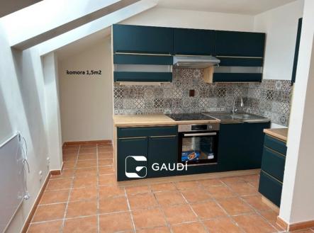 kuchyň s výklenkovou komorou | Pronájem bytu, 2+1, 53 m²