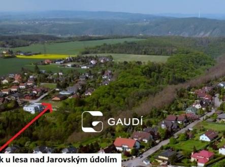 pozemek nad Jarovským údolím letecky | Prodej - pozemek pro bydlení, 1 483 m²