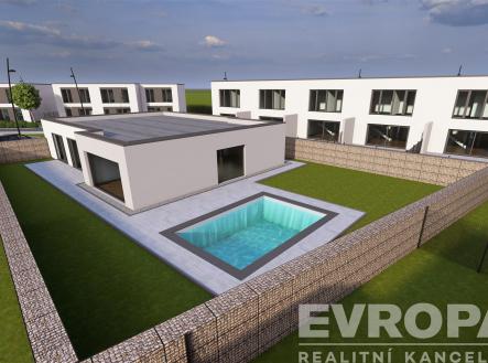 bazén s bazén, vířivka, a trávník | Prodej - dům/vila, 121 m²