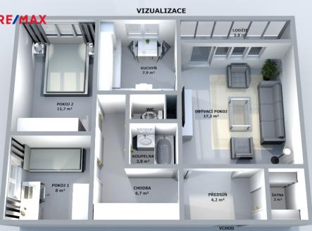 karvinska-1285-havirov-viz-3.png | Pronájem bytu, 3+1, 65 m²