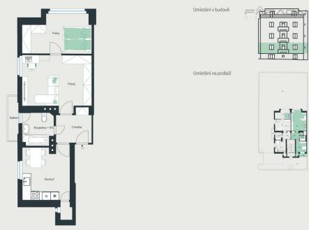 Prodej bytu, 2+kk, 61 m²