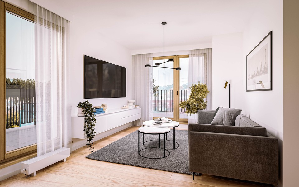 Prodej luxusního bytu 2kk (44,9 m²) se střešní terasou (16,2 m²), rezidence MAROLDKA