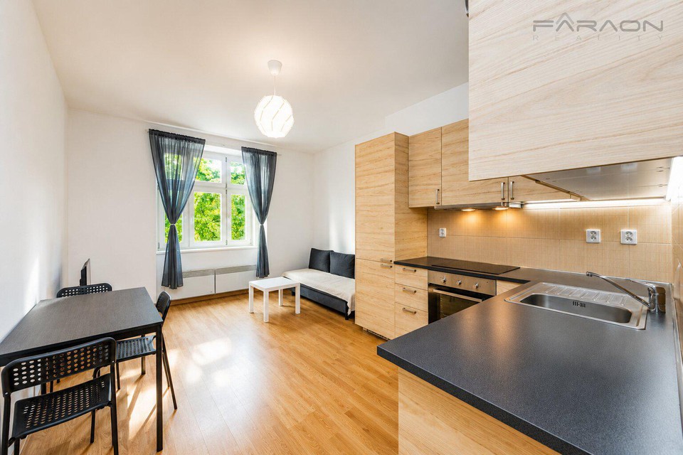 Pronájem plně vybaveného bytu 2+kk, sklep, Jana Želivského, Praha 3 - Žižkov