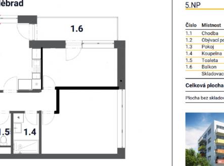 Pronájem bytu, 3+kk, 68 m²