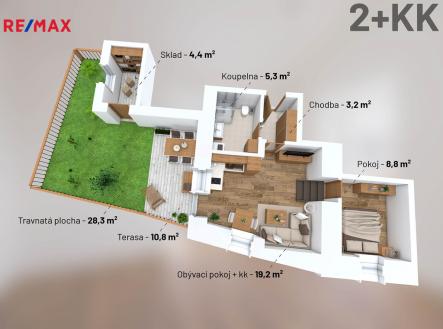 3d3.jpg | Prodej bytu, 2+kk, 85 m²