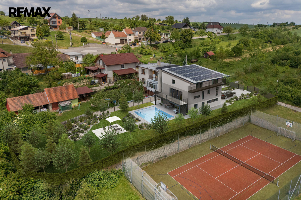 vizualizace budoucího stavu domu a jeho okolí