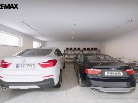 vaše budoucí prostorná dvougaráž, stačí vyklidit a položit dlažbu :-) | Prodej - dům/vila, 295 m²