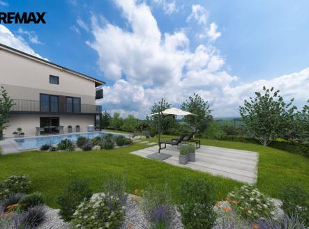 vizualizace zahrady | Prodej - dům/vila, 295 m²