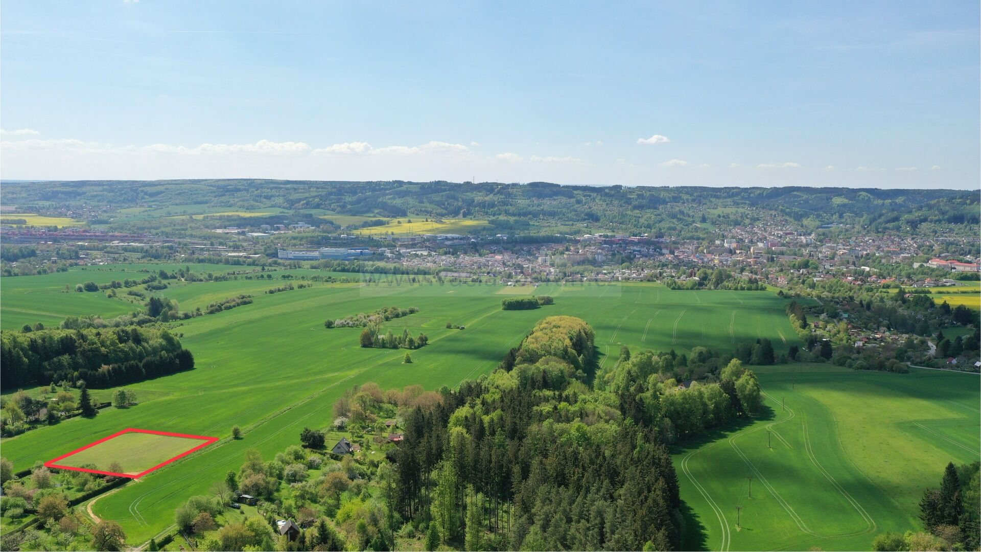 Parcela číslo 954, voda, elektrika 3126m2, Česká Třebová - Studená Hůra