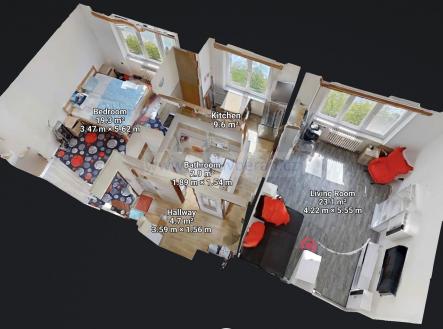 Pronájem bytu, 2+1, 55 m²