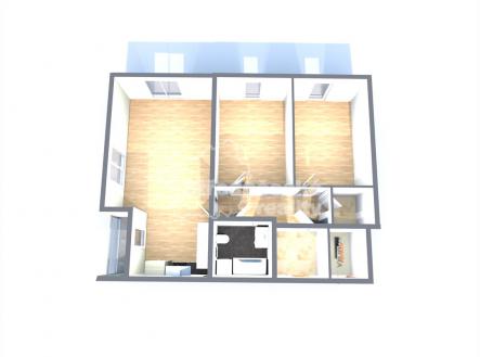 Plánek bytu | Prodej bytu, 3+kk, 79 m²