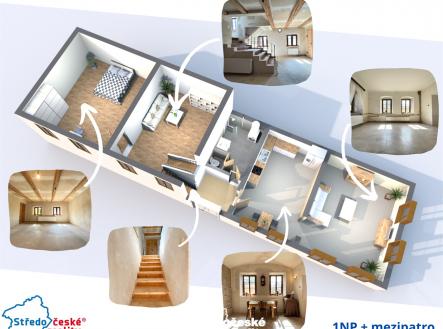 plánek 1NP a mezipatro.png | Prodej - dům/vila, 190 m²