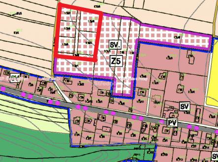 územní plán obce | Prodej - pozemek pro bydlení, 6 427 m²