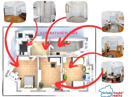 Plánek 3D vč aktuálních foto | Prodej bytu, 3+1, 87 m²