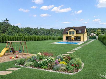vizualizace - dům na pozemku | Prodej - pozemek pro bydlení, 2 000 m²