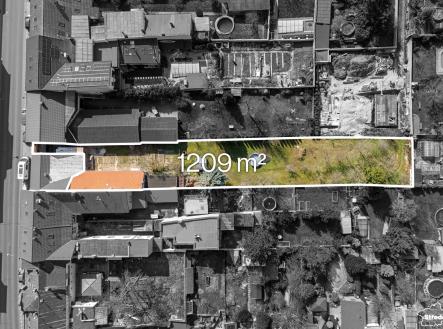 pohled na pozemek  | Prodej - pozemek pro bydlení, 1 209 m²