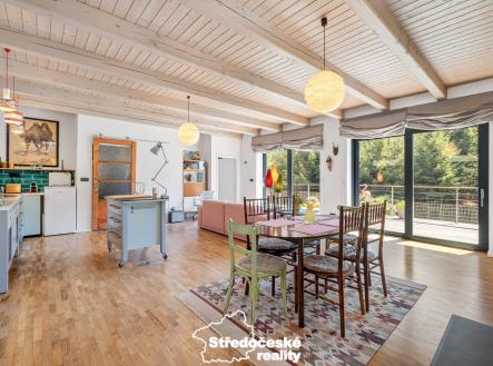 obývací pokoj + kuchyň | Prodej - dům/vila, 87 m²