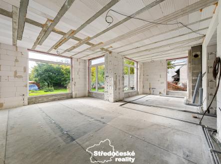 1NP obývací pokoj a kuchyň - aktuální stav  | Prodej - dům/vila, 144 m²