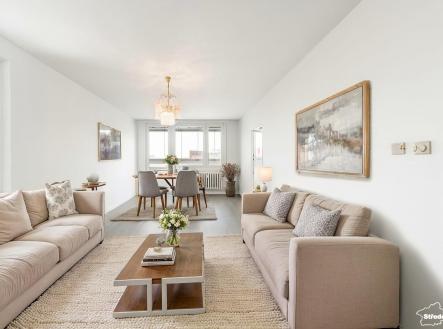 obývací pokoj vizualizace | Prodej bytu, 3+1, 93 m²