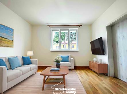 vizualizace - pokoj, byt 3 Fanda | Prodej bytu, 1+1, 33 m²