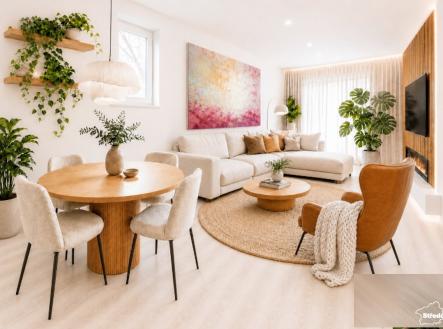 vizualizace_obyvak | Prodej bytu, 3+kk, 73 m²