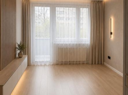 Obývací pokoj - vizualizace | Prodej bytu, 3+1, 72 m²